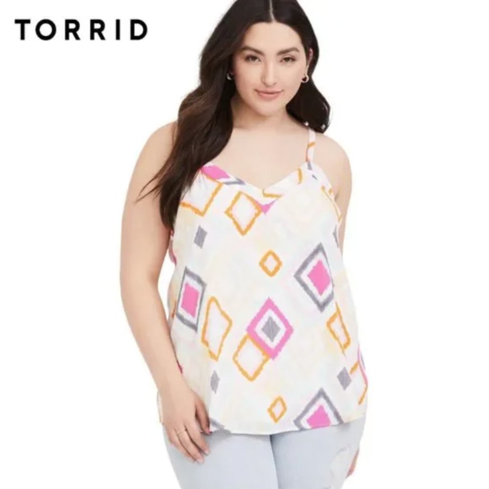 Torrid Sophie Georgette Tie Back Swing Cami Plus Size 2X